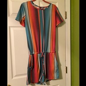 Crazy Train Serape Romper